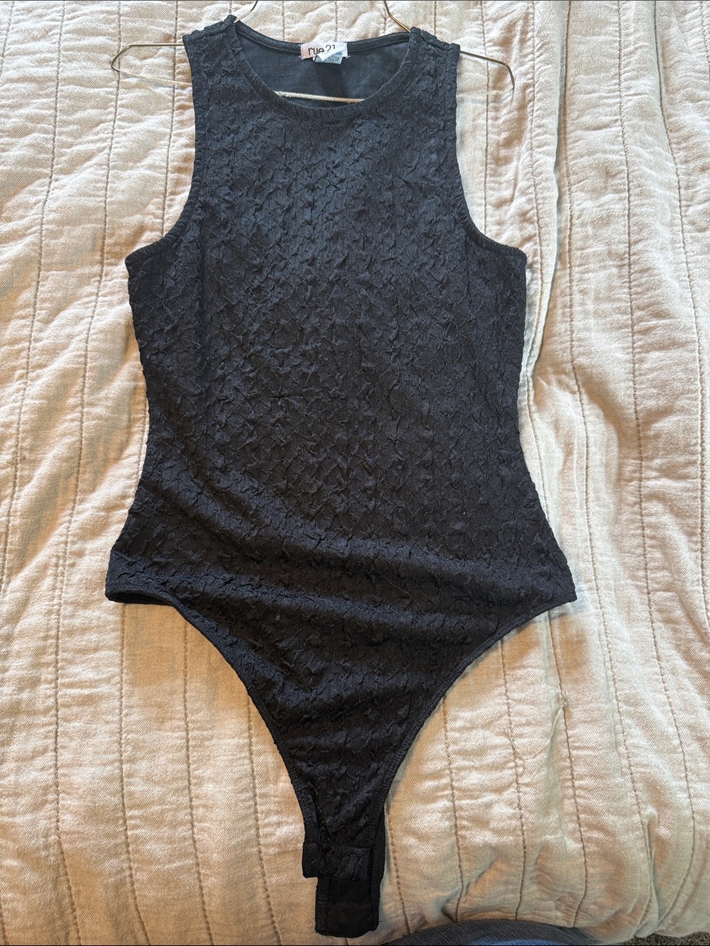 Rue21 Black Lace Tank Bodysuit for Kids